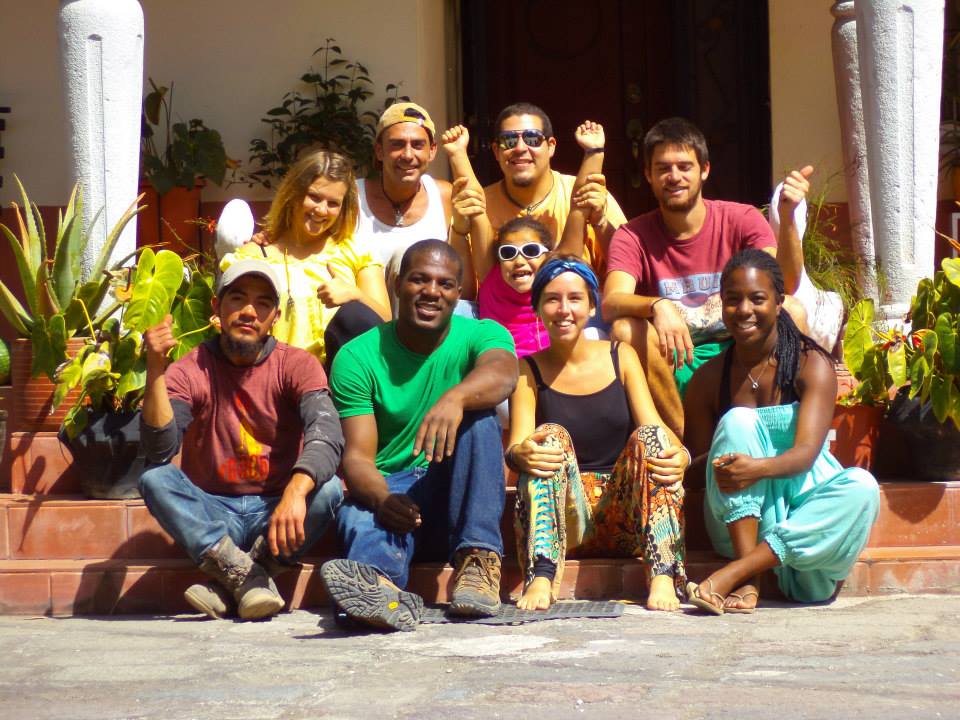 international guests at alausi hostel